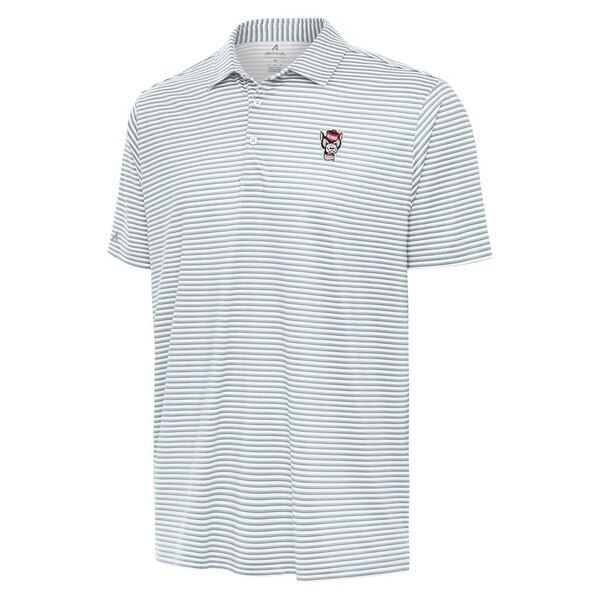 Grey/White Men's Skills Polo - Wolf